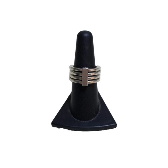 Gucci 4 Bands Ring in Sterling Silver (size 6 5/8) - Picture 1 of 7